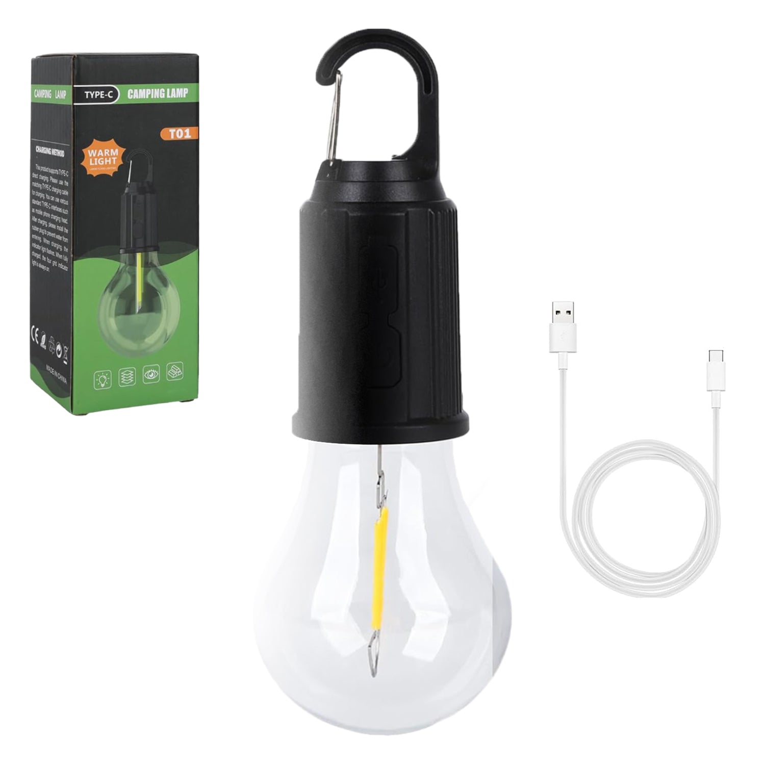 12658 Rechargeable Camping Lights for Tents LED Camping Tent Lantern 3 Lighting Modes Tent Lamp Portable Emergency Camping Lights with Clip Hook for Camping Hiking Fishing, Backpacking (1 Pc) 12658 Rechargeable Camping Lights for Tents LED Camping Tent Lantern 3 Lighting Modes Tent Lamp Portable Emergency Camping Lights with Clip Hook for Camping Hiking Fishing, Backpacking (1 Pc)